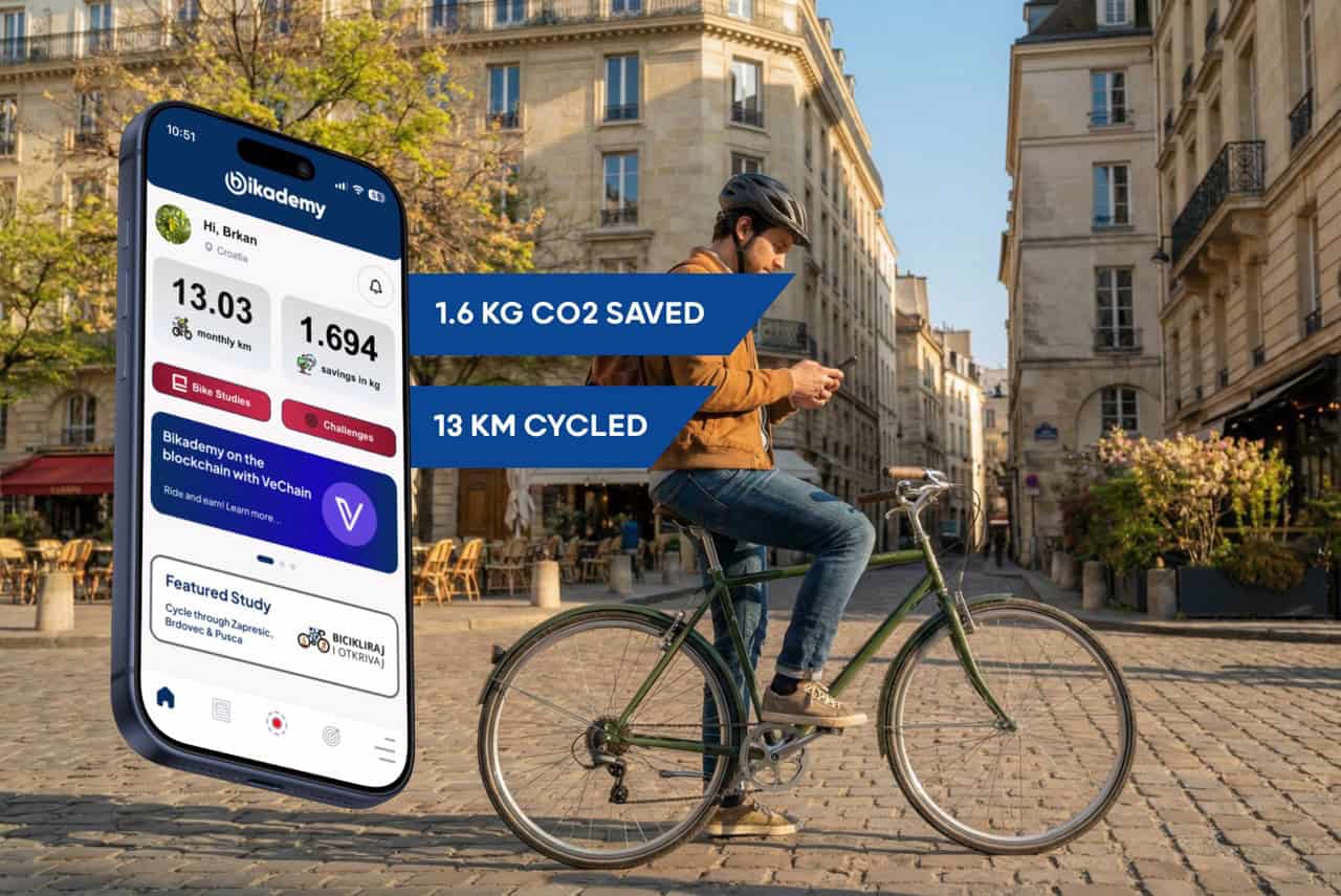 Bikademy x VeChain collaboration - reward your everyday cycling
